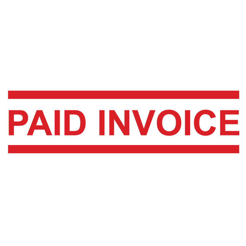 Paid Rubber Stamp  Order Online for Invoices, Checks, Bills