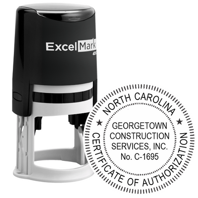 North Carolina Certificate of Authorization Seal Stamp