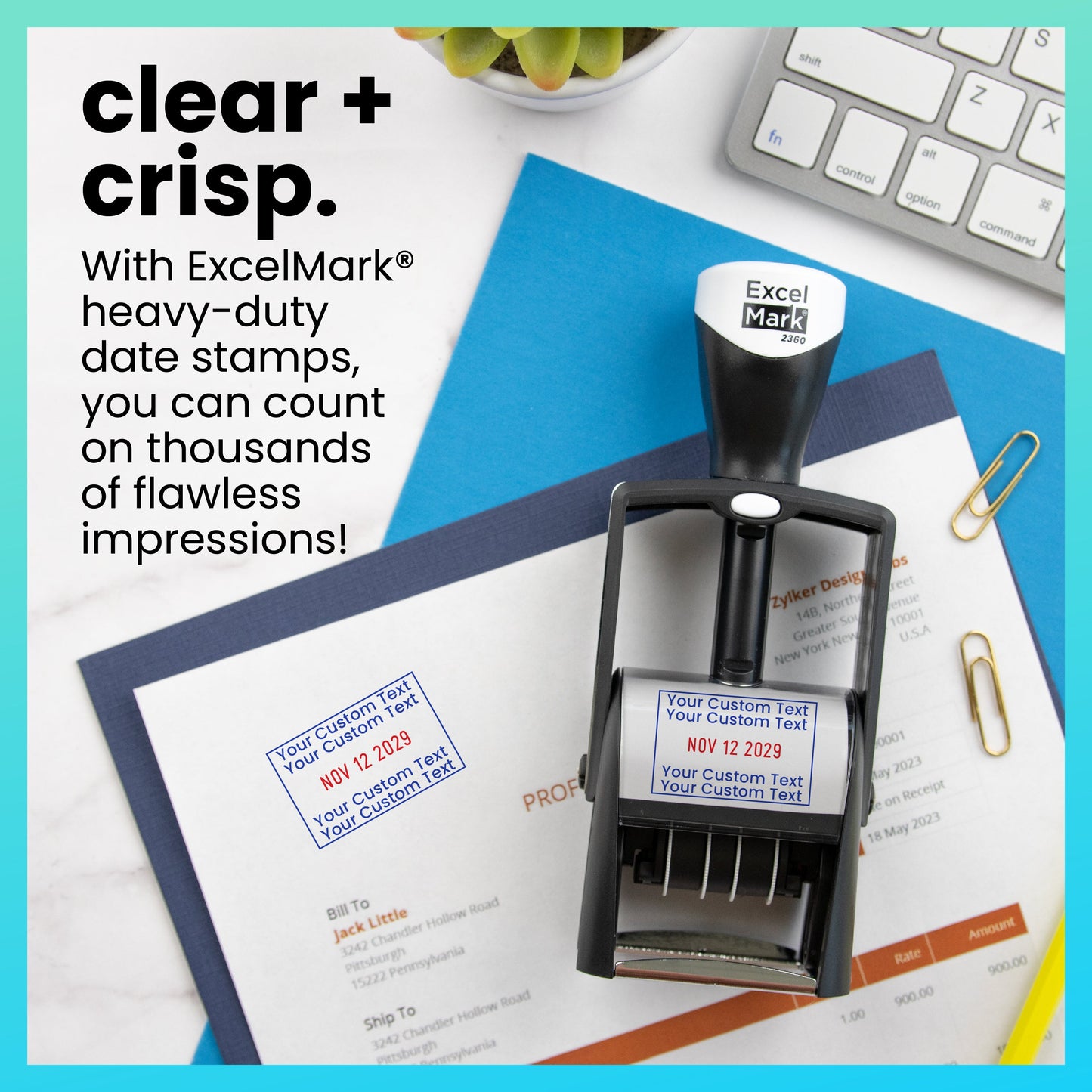 Custom Heavy-Duty Date Stamp