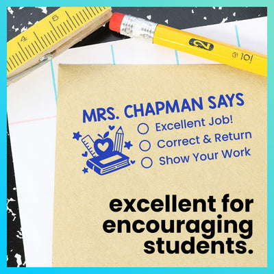 Custom Teacher Checklist Stamp