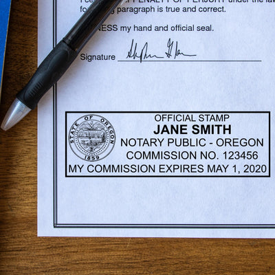 Pre-Inked Oregon Notary Stamp