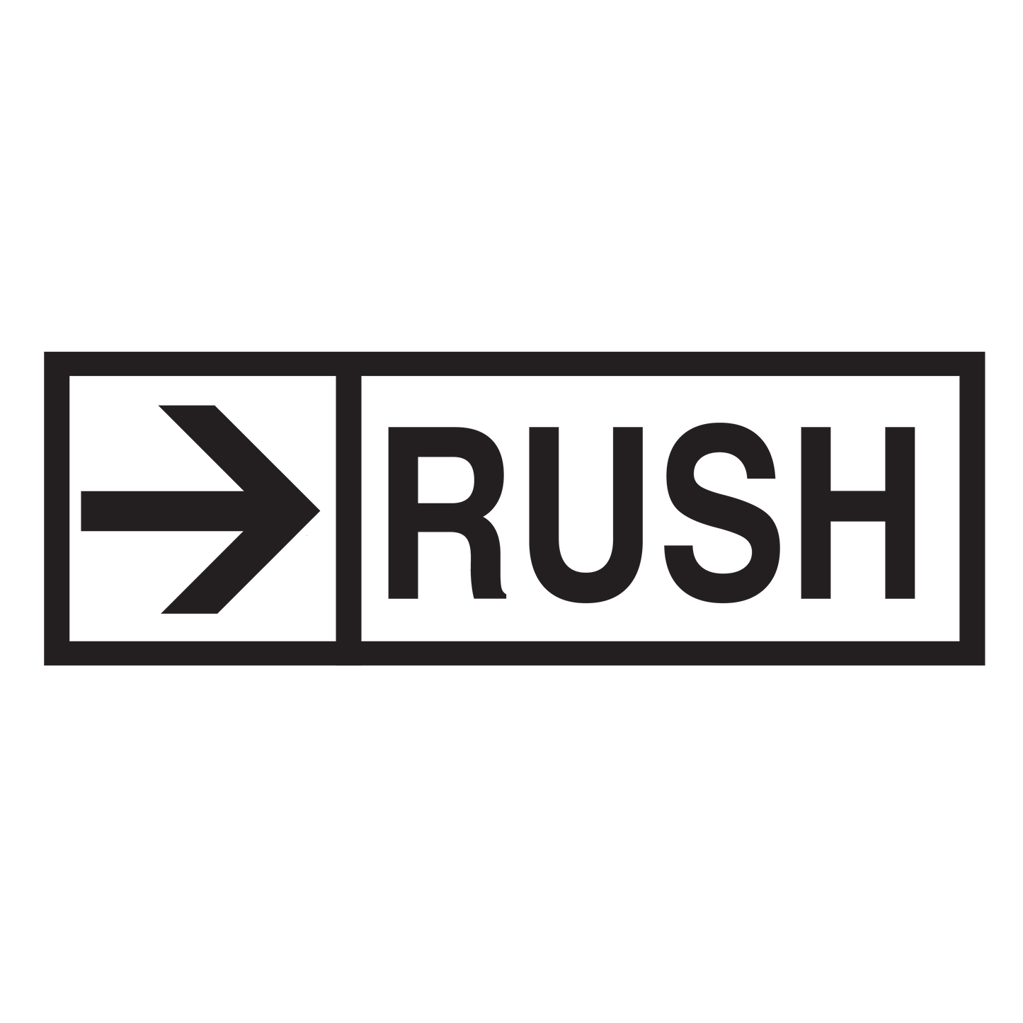 Arrow RUSH Stamp