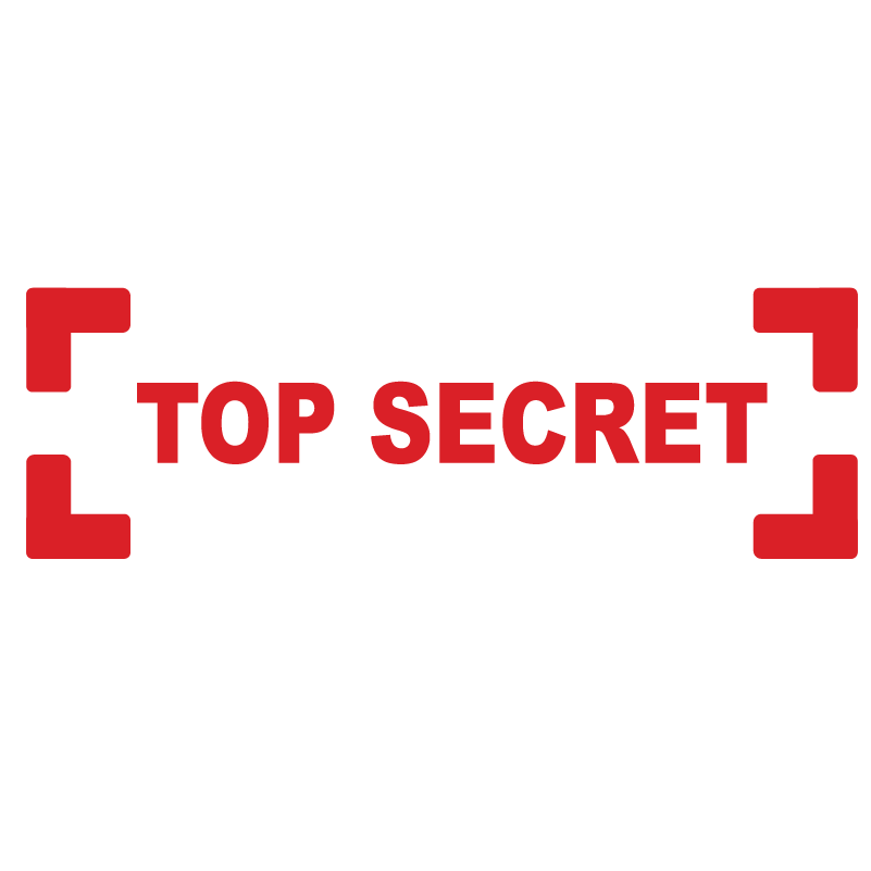 Bracket TOP SECRET Stamp