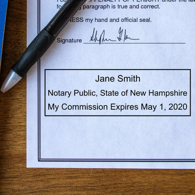 Self-Inking New Hampshire Notary Stamp