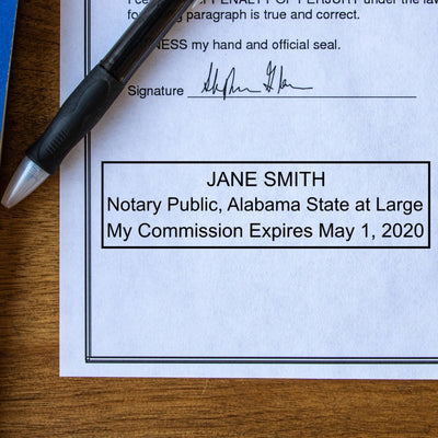 Self-Inking Alabama Notary Stamp