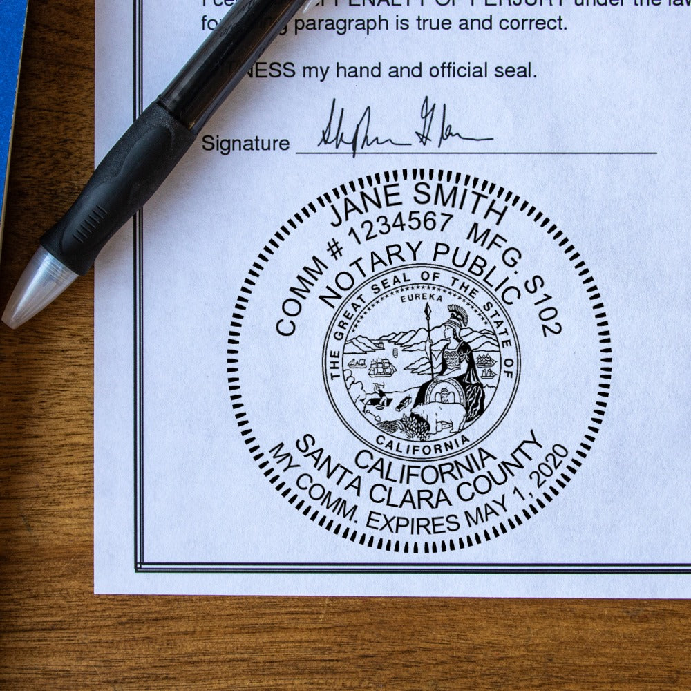 Round California Notary Stamp DiscountRubberStamps