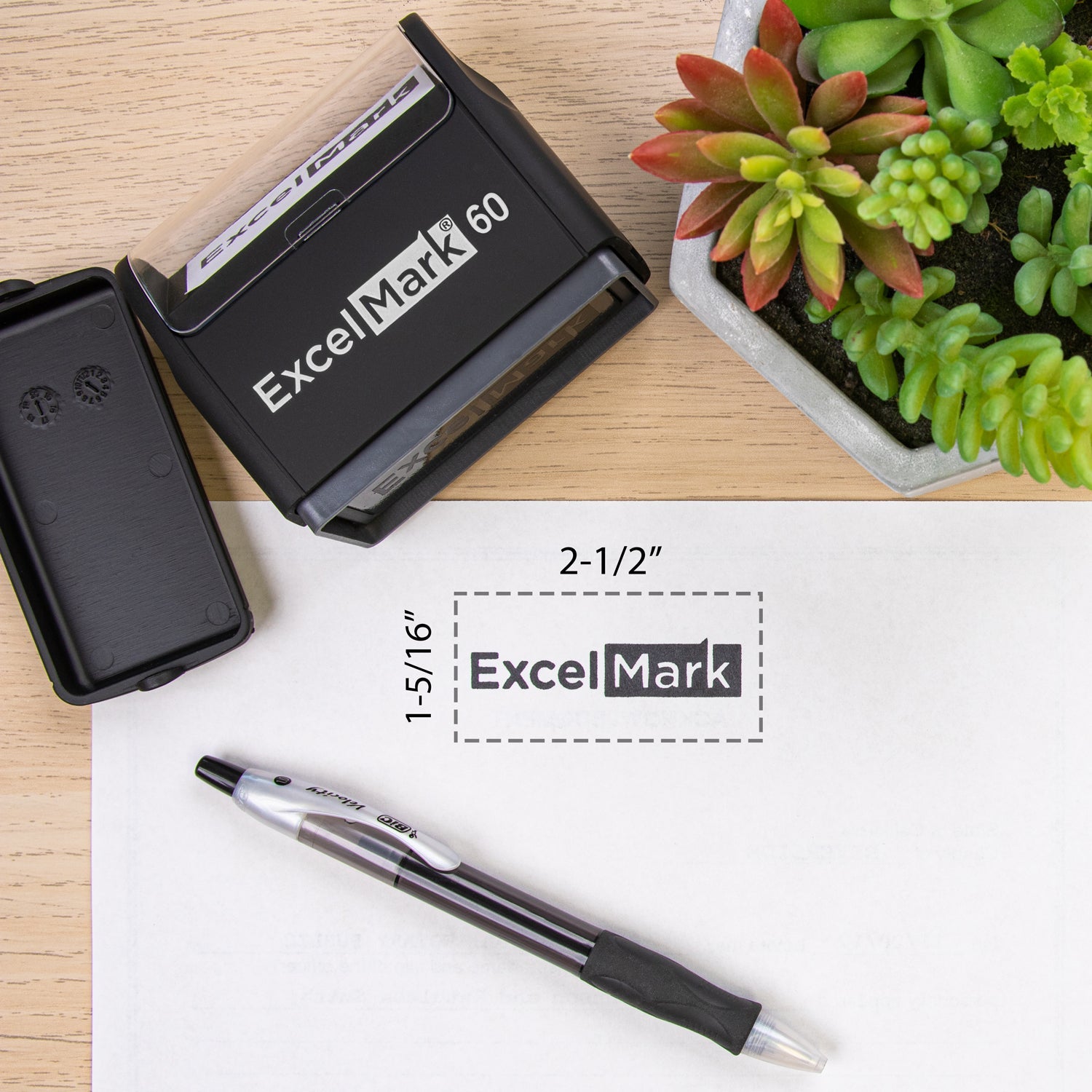 ExcelMark E60 Flash Stamp – DiscountRubberStamps.com